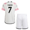 Conjunto (Camiseta+Pantalón Corto) Juventus Chiesa 7 Segunda Equipación 23-24 - Niño